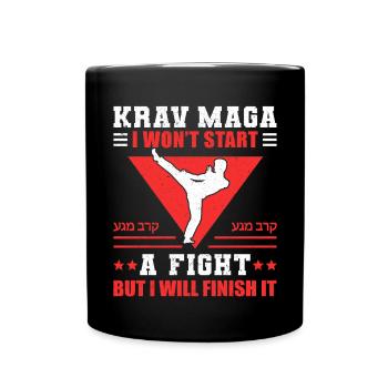 Krav Maga Apparel Israélien Self - Mug uni - noir - Devant