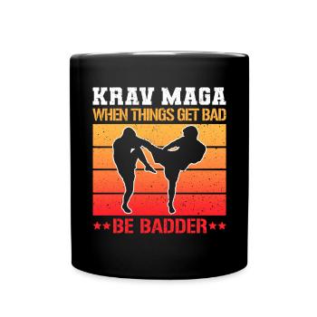 Krav Maga Apparel Israeli Self - Full Colour Mug - black - Front