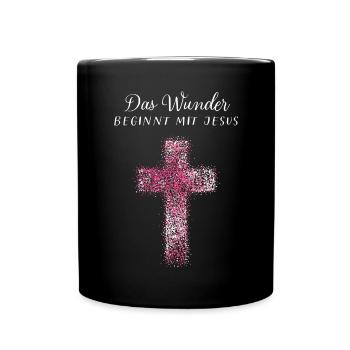 Jésus Saison de Noël Dieu Foi Chrétiens Jésus - Mug uni - noir - Devant