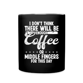 Funny Humor for Work Co Worker Job Sarcasm for Men - Tasse einfarbig - Schwarz - Vorne