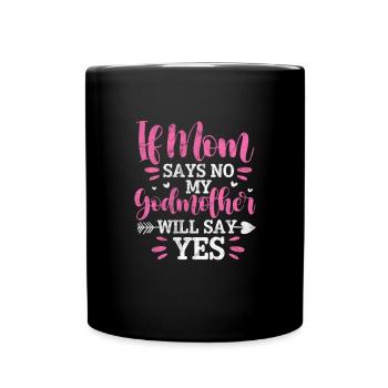 Marraine Tante Marraine Baptême Nièce Neveu Cadeau - Mug uni - noir - Devant