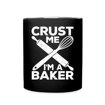 Funny bread baker - Full Colour Mug - black - Front
