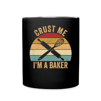 Funny bread baker - Full Colour Mug - black - Front