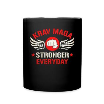 Krav Maga Apparel Israeli Self - Tasse einfarbig - Schwarz - Vorne