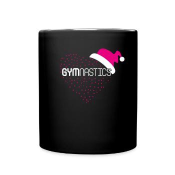 Gymnastique Gymnastique Gymnaste Chapeau de Noël Saint-Nicolas - Mug uni - noir - Devant