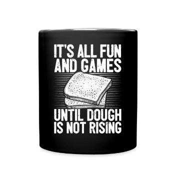 Funny bread baker - Full Colour Mug - black - Front