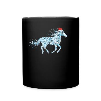 Horse Ponies Horse Girl Christmas Outfit Noël - Mug uni - noir - Devant
