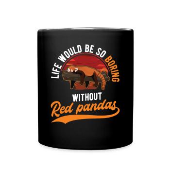 Cadeau Red Panda - Mug uni - noir - Devant