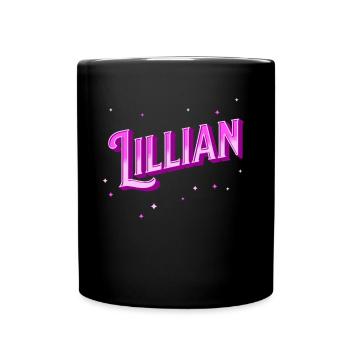 Nom de Lillian personnalisé - Mug uni - noir - Devant