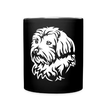 Bolonka Zwetna Head « Black Edition » - Mug uni - noir - Devant