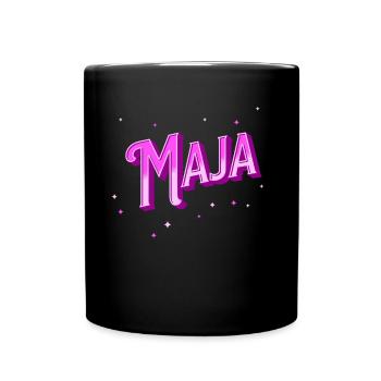 Maya name personalized - Full Colour Mug - black - Front