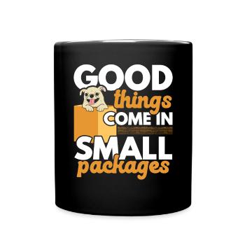 Good Things Come In Small Packages Chihuahua Dog - Full Colour Mug - black - Front