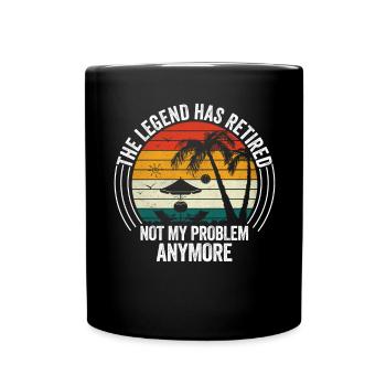 The legend has retired - Full Colour Mug - black - Front