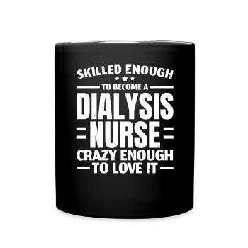 Infirmière en néphrologie Infirmière en dialyse Maladie rénale - Mug uni - noir - Devant