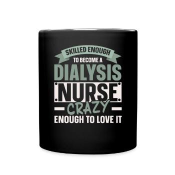 Infirmière en néphrologie Infirmière en dialyse Maladie rénale - Mug uni - noir - Devant