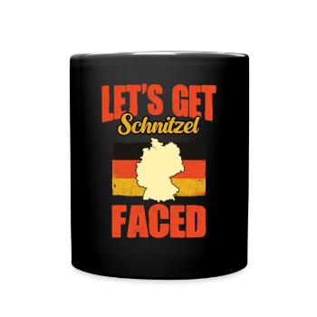 Schnitzel a fait face à une drôle d’Allemagne - Mug uni - noir - Devant