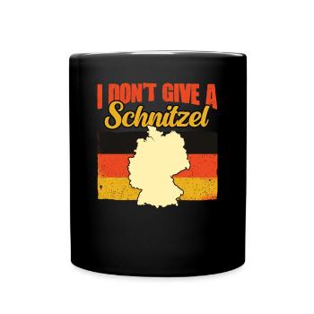 Je ne donne pas un schnitzel drôle allemand allemand - Mug uni - noir - Devant