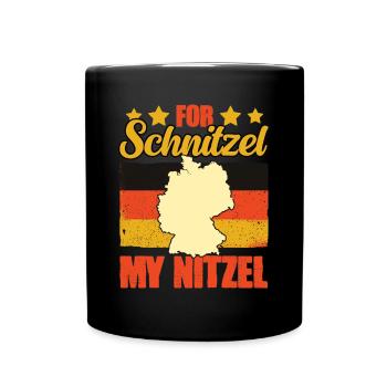 Pour Schnitzel My Nitzel Funny Germany Humour - Mug uni - noir - Devant