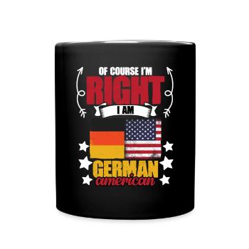 Bien sûr que j’ai raison Drôle d’Allemagne Allemand - Mug uni - noir - Devant