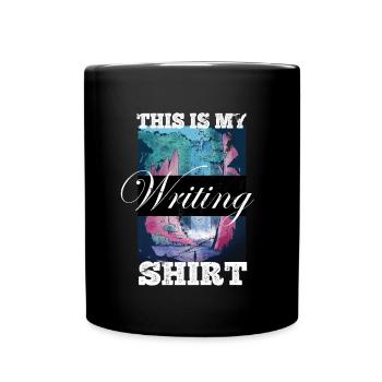 This is my writing shirt writer writer - Full Colour Mug - black - Front