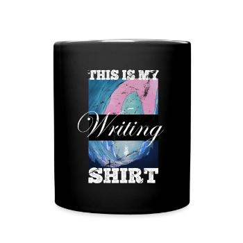 This is my writing shirt writer writer - Full Colour Mug - black - Front