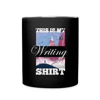 This is my writing shirt writer writer - Full Colour Mug - black - Front