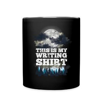 This is my writing shirt writer writer - Full Colour Mug - black - Front
