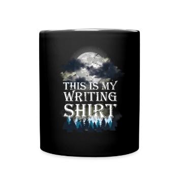 This is my writing shirt writer writer - Full Colour Mug - black - Front