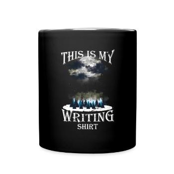 This is my writing shirt writer writer - Full Colour Mug - black - Front