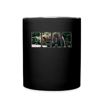 Bear - Full Colour Mug - black - Front