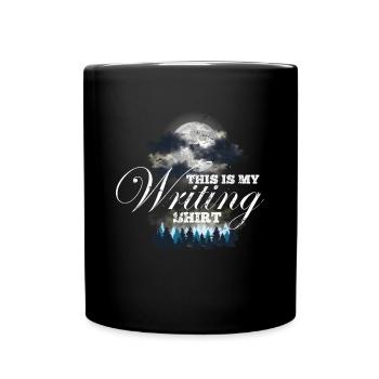This is my writing shirt writer writer - Full Colour Mug - black - Front