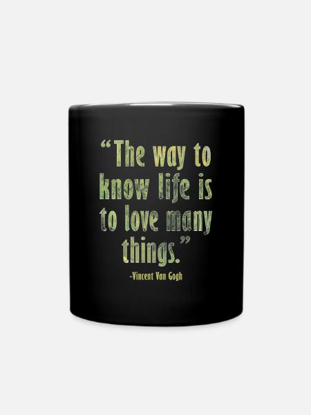 Citation d’art positif par Van Gogh Design - Mug uni - noir