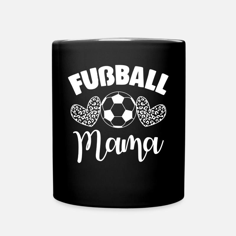 Fußball Mama - Tasse einfarbig - Schwarz