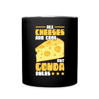Gouda fromages fromages fromages cadeaux amateurs - Mug uni - noir - Devant