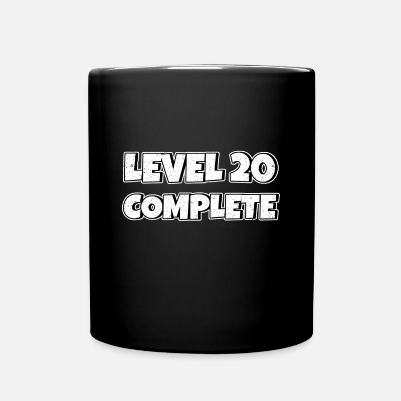 Level 20 Complete Geburtstagsgeschenk 20 Jahre - Tasse einfarbig - Schwarz