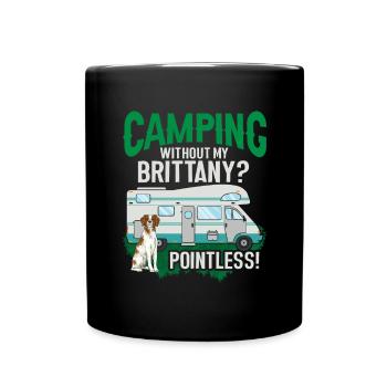 French Brittany Spaniel Epagneul Breton Gift - Full Colour Mug - black - Front