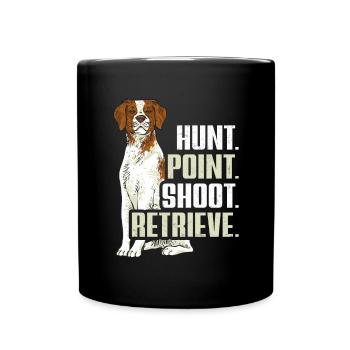 French Brittany Spaniel Epagneul Breton Gift - Full Colour Mug - black - Front