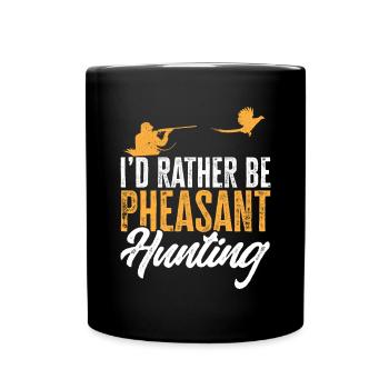 Pheasant hunting Pheasant Bird hunting Bird hunters - Full Colour Mug - black - Front