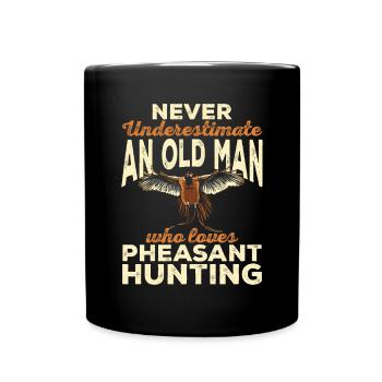 Pheasant hunting Pheasant Bird hunting Bird hunters - Full Colour Mug - black - Front