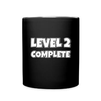 Level 2 Complete Birthday Gift 2 Years - Full Colour Mug - black - Front
