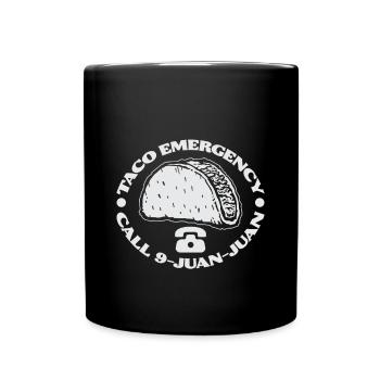 Tacos Taco mexicain Fast-food cadeau - Mug uni - noir - Devant