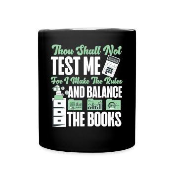 Accountant Bookkeeper Accounting - Full Colour Mug - black - Front