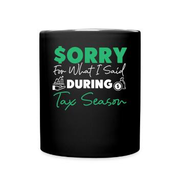Accountant Bookkeeper Accounting - Full Colour Mug - black - Front