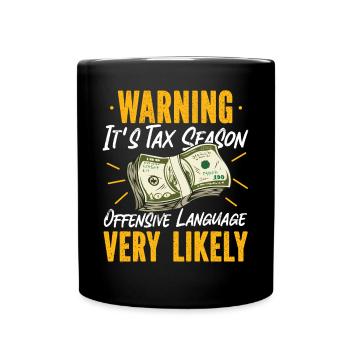 Accountant Bookkeeper Accounting - Full Colour Mug - black - Front