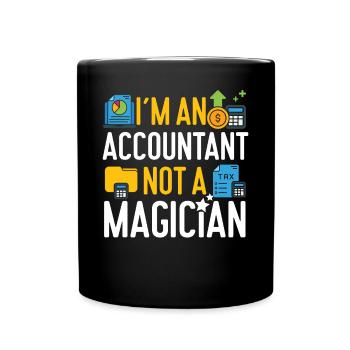 Accountant Bookkeeper Accounting - Full Colour Mug - black - Front