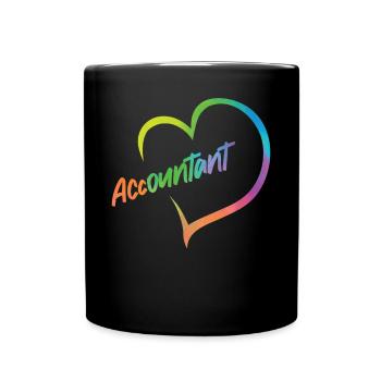 Accountant Bookkeeper Accounting - Full Colour Mug - black - Front