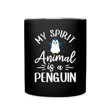 King Penguin Emperor Penguin Penguin Gift - Full Colour Mug - black - Front