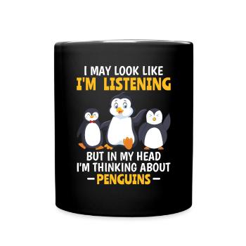King Penguin Emperor Penguin Penguin Gift - Full Colour Mug - black - Front
