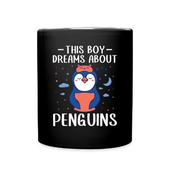 King Penguin Emperor Penguin Penguin Gift - Full Colour Mug - black - Front