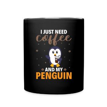 King Penguin Emperor Penguin Penguin Gift - Full Colour Mug - black - Front
